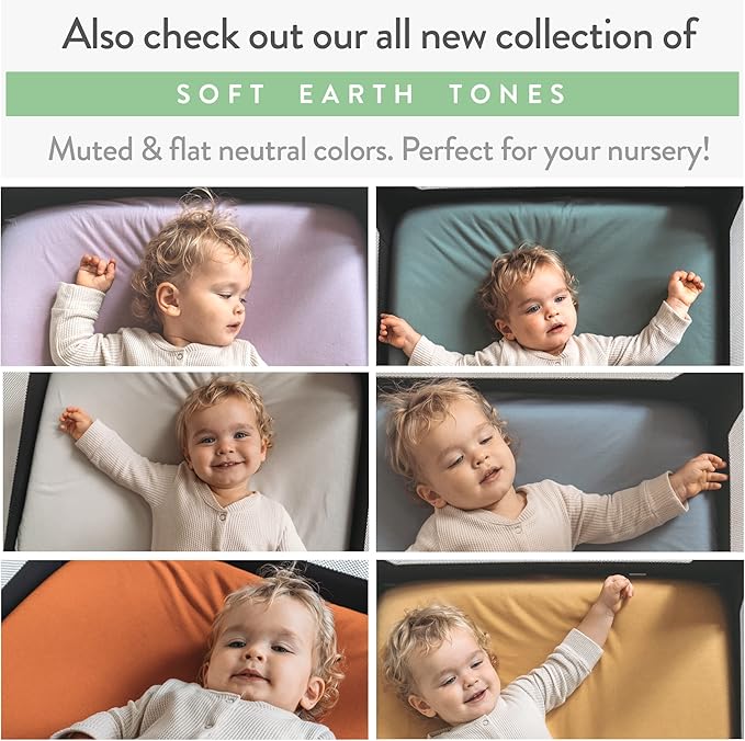 Moses Basket Fitted Sheets for 11 x 29 Inch Oval Bassinet Mattress – Snuggly Soft 100% Jersey Cotton – Owls and Elephants – 2 Pack