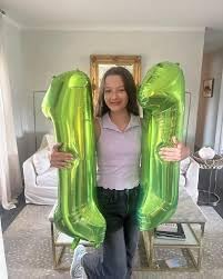 Light Green 3 Balloon, Number Balloons 40 Inch, 3rd Birthday Decorations for Kids Girls Women Party Supplies for Party Decorations, Number 3 Balloon