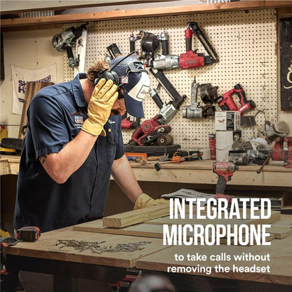 3M WorkTunes Connect + AM/FM Wireless Hearing Protector with Bluetooth, 26 dB NRR