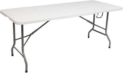 6FT Picnic Folding Table,Height Adjustable,Portable Aluminum Camping Table Picnic Party Dining Camp for Indoor Outdoor