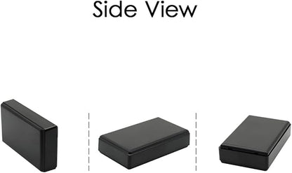 LeMotech Project Box, 5 Pieces ABS Electrical Box Small Junction Box for Electronics PCB Case,Electronic Hobby Box Black, Outside Size 2.8 x 1.7 x 0.7 inch (70x 42x 18 mm)