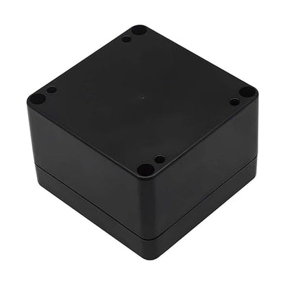 LeMotech Junction Box IP65 Waterproof Project Box Dustproof ABS Plastic Electrical Boxes Universal Enclosure for Electronic Black 3.29x 3.19x 2.2 inch (83 x 81 x 56mm)(Pack of 1)