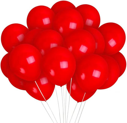 Treasures Gifted Matte Red Balloons - Dark Red & Crimson Latex Balloons 12 Inch - Globos Rojos - Bulk 100 Pack