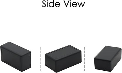 LeMotech 5Pcs ABS Plastic Electrical Project Case Power Junction Box, Project Box Black 2.4 x 1.4 x 1.0 inch (61 x 36 x 25 mm)