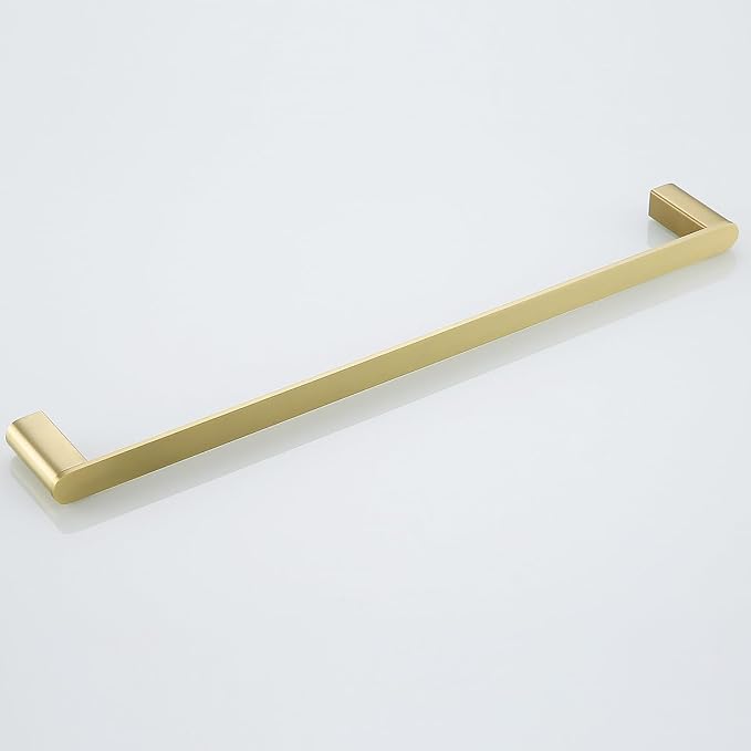 RANDOM Brushed Gold 24 Inch Stainless Steel Towel Holder - Wall Mounted Hand Towel Holder for Bathroom Accessories.96026-2-24BG