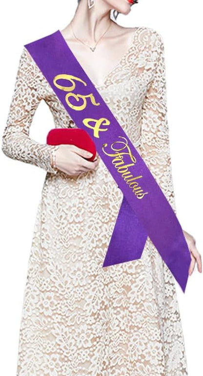 Birthday Crowns for Women 30 & Fabulous Sash and Tiara Birthday Crown for Women