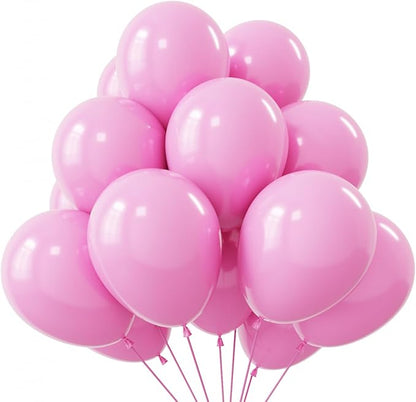KBZVNAF Pink Balloons Latex Party Balloons - 50 Pack 12 inch Helium Matte Pink Balloons for Birthday Wedding Baby Shower Gender Reveal Party Decorations