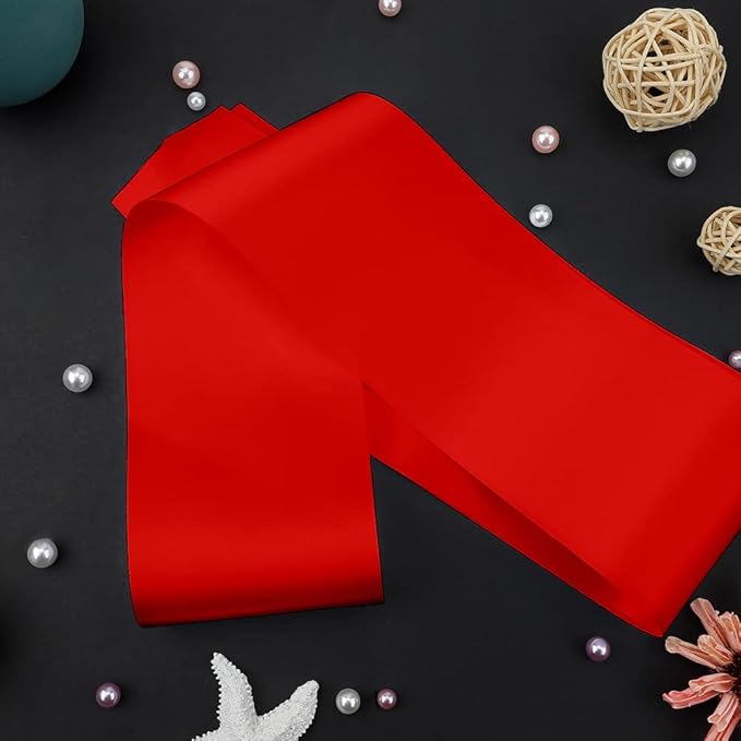 MDOZQ 36 Pcs Satin Sash Party Favors - Red Plain Sash Decorations For Bridal Shower, Wedding, Graduation, DIY, Beauty Pageant, Hen Party, Homecoming