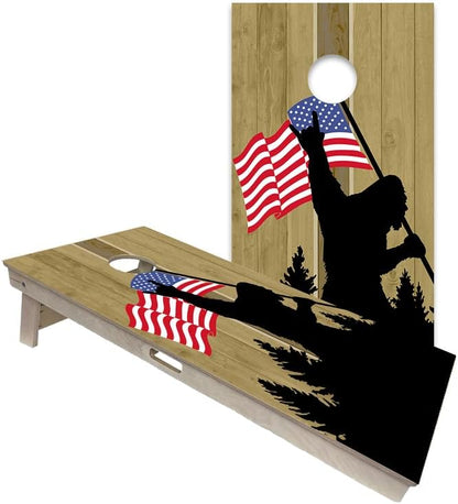 World Series of Cornhole Official Regulation Size Cornhole Boards – Durable All-Wood Construction Bean Bag Toss Set | Rugged Outdoor Game for Tournaments, BBQs, & Backyard Battles