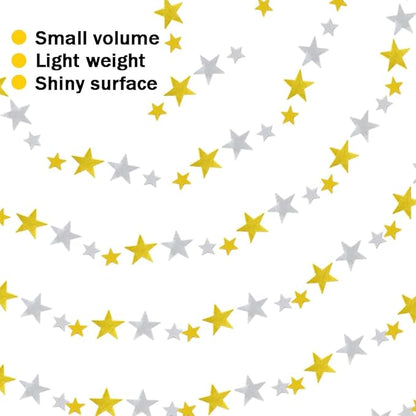 60g/2.1oz Foil Star Confetti Glitter Mixed Pack Metallic Foil Table Confetti Sparkle Sequins for Wedding,Party Decoration(Gold+Silver)