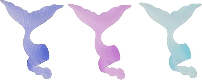 DECOPAC Mermaid Tail Wrap Cupcake Rings, Cake Toppers, Multicolored Food Safe Decorations For Parties– 24 Pack