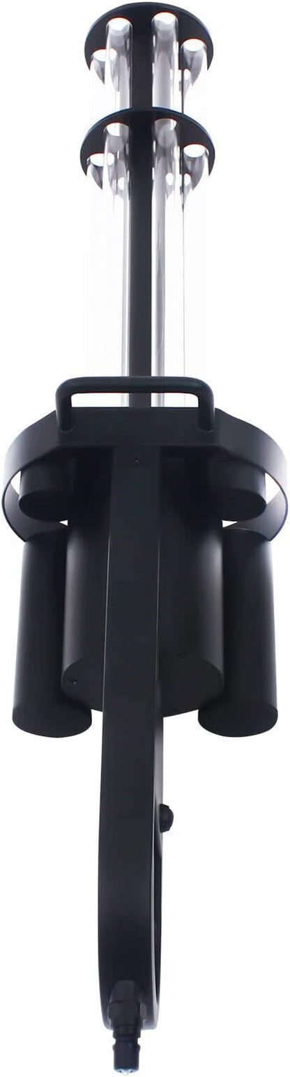 Handheld LED CO2 Gun Full-Color CO2 Cryo Jet Machine DJ CO2 Fog Cannon Dry Ice Fog Machine with Gas Hose & Batteries 26-33ft Spray for Stage Effect, Concert, Party, Wedding