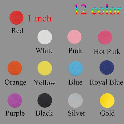 Red Tissue Confetti 1inch Circle Confetti 5000pcs for Filled Balloon or Table Party Decoration