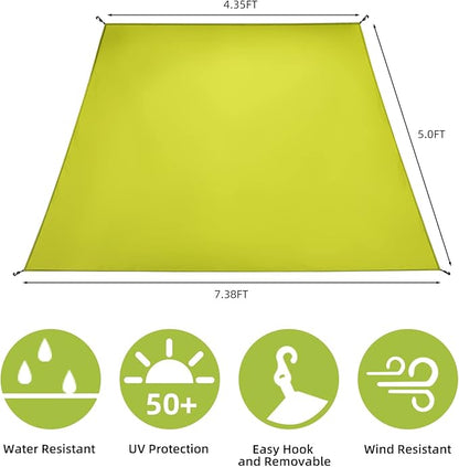 Sunwall for Pop Up Canopy Instant Shade Tent 8.2' X 8.2', Detachable Flap Sun Shade Side Wall Accessory to Block Sun, Wind, and Rain, 1 Pack Sidewall Only