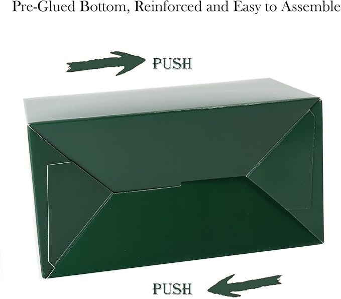 30pcs Dark Green Party Favor Gift Box, Cardboard Treat Box. Perfect for St. Patrick's Day, Birthday or Any Fun Party