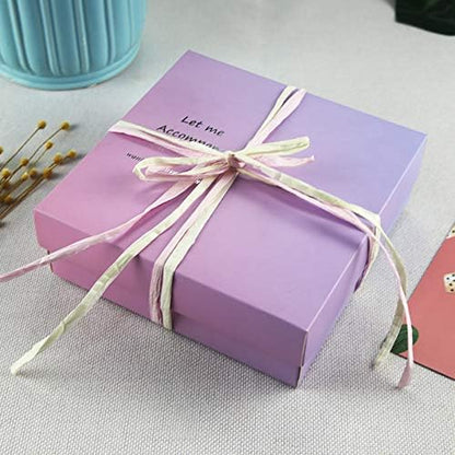 Raffia Paper Ribbon Twine Strings 15 Rolls 15 Colors Set for DIY Craft Gift Box Packing