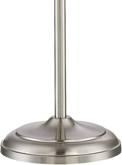 360 Lighting Ellery Modern Tree Torchiere Floor Lamp Standing 3-Light 72" Tall Brushed Nickel Silver Frosted White Glass Shade Decor for Living Room Reading House Bedroom Office