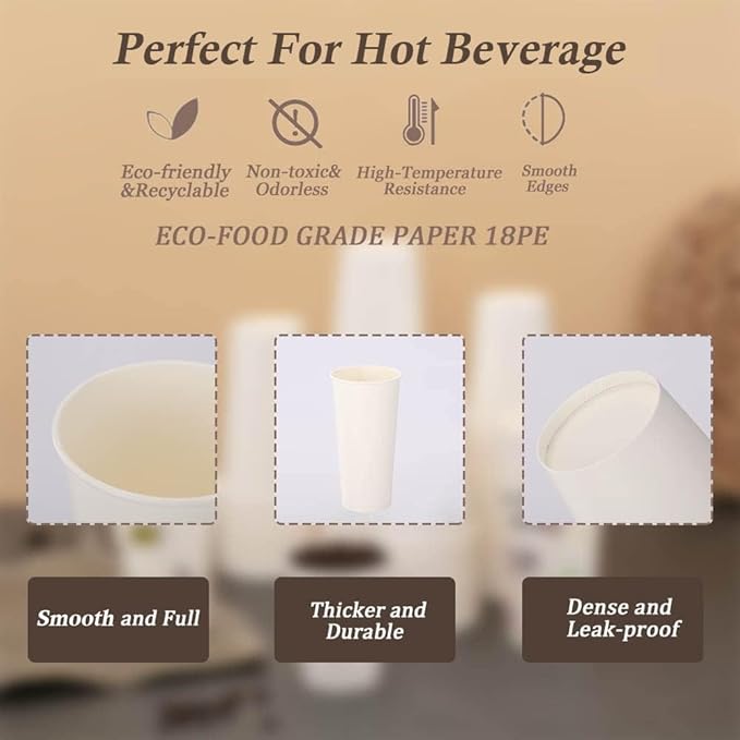 Lamosi 300 Pack 5 oz Paper Cups, Disposable Bathroom Cups 5oz Paper, Small Mouthwash Cup, Paper Espresso Cups, Mini Paper Cups for Travel, Party, Picnics, Home