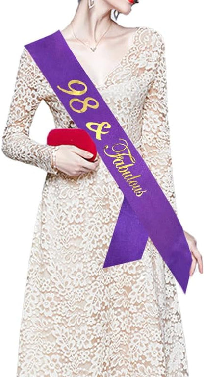 Birthday Crowns for Women 30 & Fabulous Sash and Tiara Birthday Crown for Women