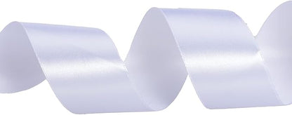 YASEO 1 1/2 Inch White Solid Satin Ribbon, 50 Yards Craft Fabric Ribbon for Gift Wrapping Floral Bouquets Wedding Party Decoration