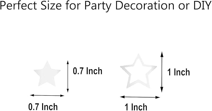 Confetti Star Confetti Birthday Party Scatter Wedding Party Sequins Glitter Metallic Table Decoration for Anniversary Birthday Retirement Weeding event Supplies.(Star 2 Size Silver)