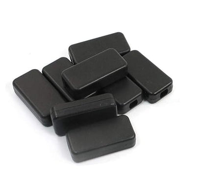YXQ 40mmx20mmx11mm Power Project Enclose Case Junction Box Waterproof Small Engineering Wire Switch Plastic Black, 12-Pack