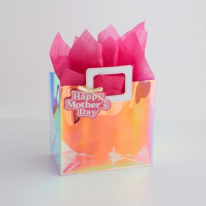 8.3'' Small Mothers Day Gift Bag with Tissue Paper and Gift Tag