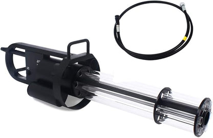 Handheld LED CO2 Gun Full-Color CO2 Cryo Jet Machine DJ CO2 Fog Cannon Dry Ice Fog Machine with Gas Hose & Batteries 26-33ft Spray for Stage Effect, Concert, Party, Wedding