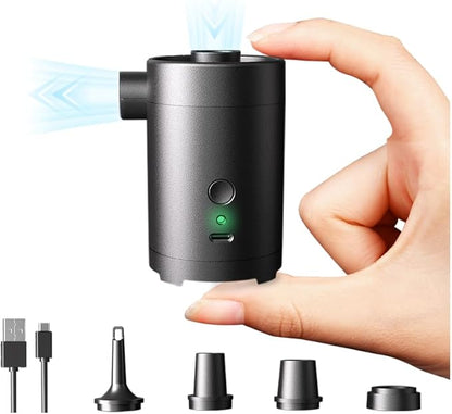 Electric Air Pump for Inflatables 3600mAh Air Mattress Pump Rechargeable Portable Mini Inflator/Deflator Pumps for Outdoor Camping, Inflatable Cushions, Air Mattress Beds, Swimming Ring Pool Toys