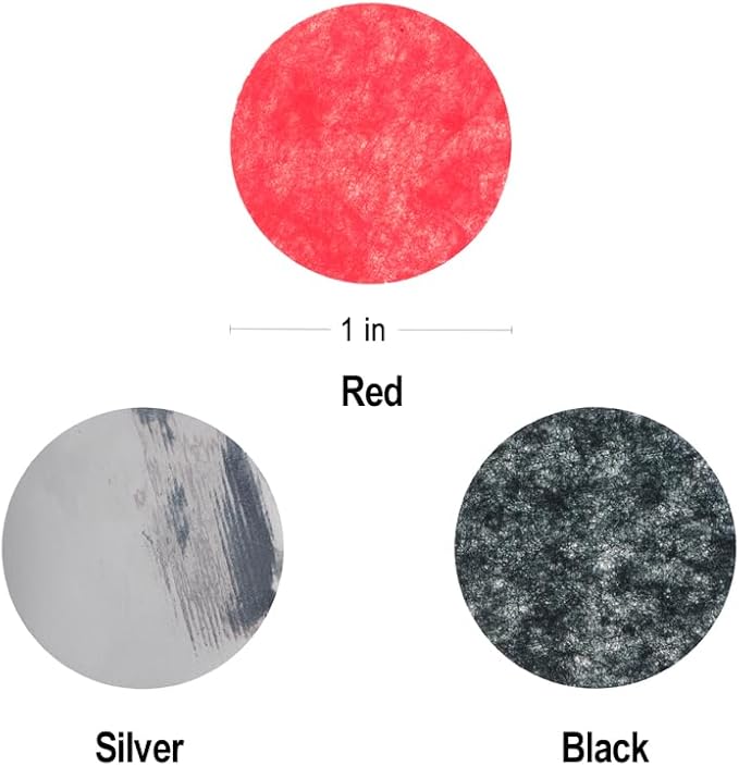 Silver Black and Red Tissue Paper Confetti Dots Table Decoration for Graduation Birthday Wedding Toss Halloween Retirement Party, 1 inch in Diameter, 100 grams