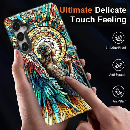 Compatible for Samsung Galaxy S26 5G Case, Dual Layer Heavy Duty 2 in 1 Shockproof Protective Phone Case,Angel