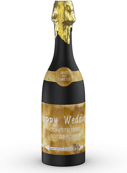 POPUPARTY Champagne Bottle Party gold confetti Popper - 15.3'' (1 Pc.) - for Birthday, graduation，Celebration, Wedding, New Year, Party Decoration