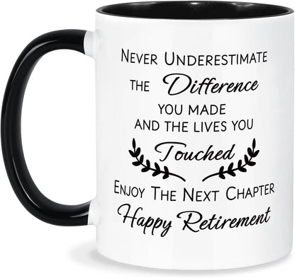 Retirement Gift for Man Woman, Funny Retirement Mug, Best Retirement Gifts for Men Women 2025, Coworkers, Friends, Teacher, Boss, Sisters, Mom, Retired Gifts Coffee Cup 11oz