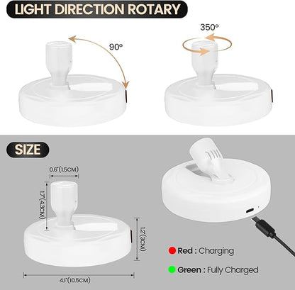 Cordless Spotlight Battery Powered, Plant Spot Light Indoor, Rechargeable Picture Lights with Remote, LED Accent Lighting, Dimmable Uplight for Tree Dartboard Decor Painting Art Photo