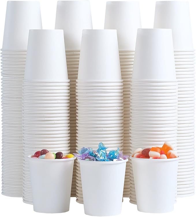 Lamosi 300 Pack 5 oz Paper Cups, Disposable Bathroom Cups 5oz Paper, Small Mouthwash Cup, Paper Espresso Cups, Mini Paper Cups for Travel, Party, Picnics, Home