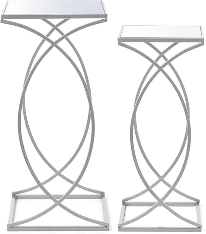 Glitzhome Nesting Side Tables, Coffee Tables Decorative Accent Tables