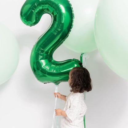 Dark Green Number 12 Balloon 40 Inch, 12th Birthday Party Decorations for Children, Giant 12 Foil Balloon for Party Supplies