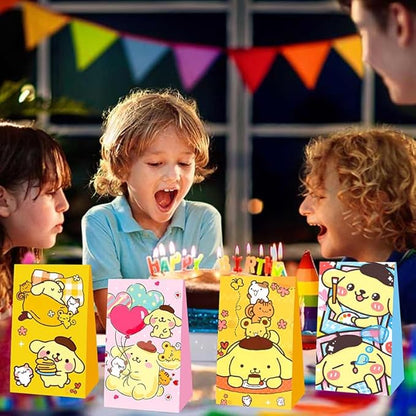 BNFUO 12pcs Cartoon Dog Party Favor Gift Bags Goodie Bags, Cartoon DogParty Supplies for Kids Birthday Decorations