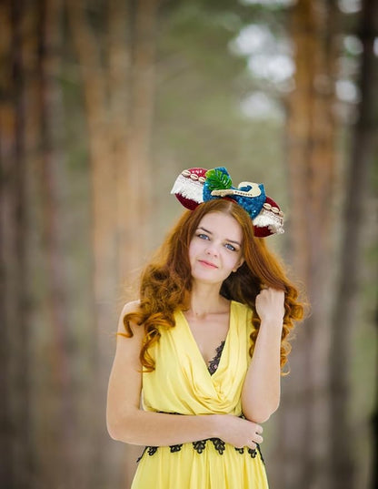 Mouse Ears Bow Headband With Accessories Decoration, for Cartoon Cosplay Costume Party