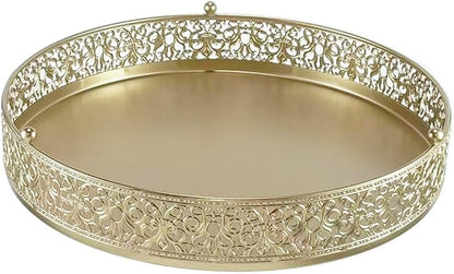 Cake Stand, Metal Round Cupcake Dessert Stand Cake Display Holder for Wedding Party Birthday Baby Showers Anniversary (14‘’ Gold)
