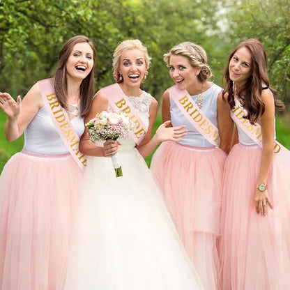 4Pcs Pink Blank Sash for Prom Queen, Homecoming, Pageant, Wedding Anniversary Wreath Christmas Party Satin Sash for Graduation, Birthday, Halloween Bachelorette Party, DIY Sashes with Safety Pin