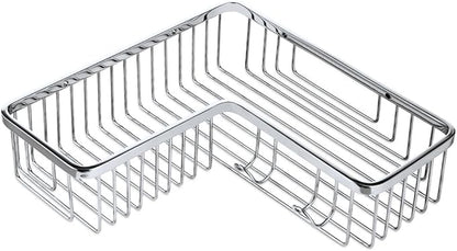 Shower Corner Shelf,304 Caddy Stainless Steel Rustproof,Soap Caddy Shower Organizer Wall Mounted Basket,Polished Finish，Right-Angle Basket