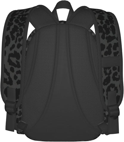 cfpolar 17 Inch Backpack Dark Gray Cheetah Leopard Print Laptop Bag Shoulder Bag School Bookbag Casual Daypack For Boys Girls