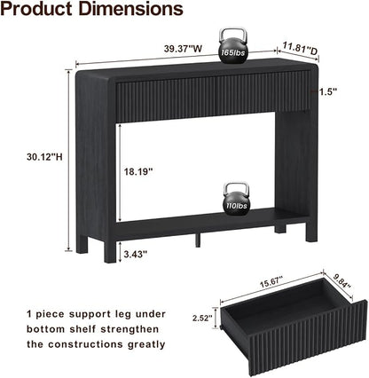 FATORRI Console Entryway Table, Modern Sofa Table