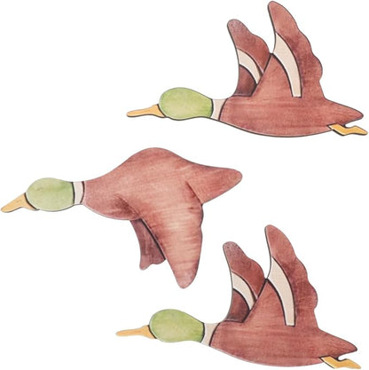 IMIKEYA 3pcs Flying Bird Wall Hanging Crafts Vintage Wooden Wall Decor for Home Elegant Artistic Touch to Living Room Easy Installation Rustic Aged Look
