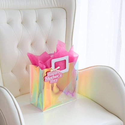 8.3'' Small Mothers Day Gift Bag with Tissue Paper and Gift Tag