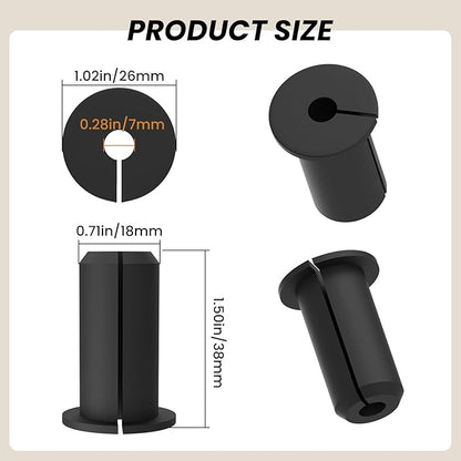 2pcs in Wall Pass Through Cable Routing Kit Compatible for Starlink Mounting 1 Inch Wall Hole Silicone Cable Feed Through Bushing Grommet Accessories for Router Ethernet Adapter