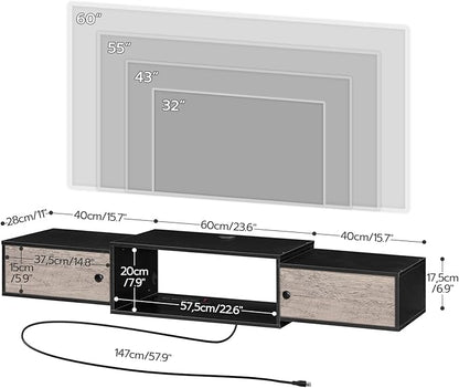 HOOBRO 55" Floating TV Stand
