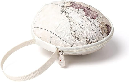 Hard Travel Case for Silicone Bras [A-C Cup] Premium Nubra Organizer Portable Lingerie Underwear Storage Bag (Map)