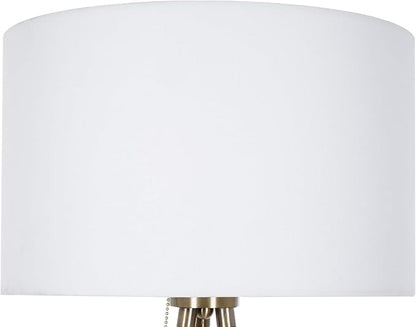 Catalina Lighting Mid-Century Modern Tripod Floor Lamp, Standing Lamp, Living Room Floor Light, LED Bulb NOT Included, 61.25", Antique Brass